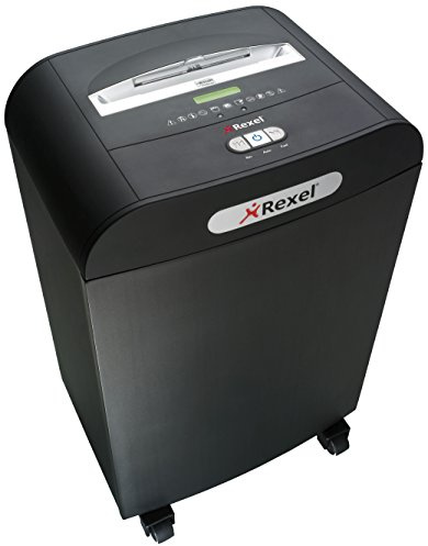 Rexel Mercury RDM1150 Aktenvernichter 2102425EU (für den Einsatz in bteilungen, Mikroschnitt, Manueller Einzug, 50L Abfallbehälter, 11 Blatt Kapazität) schwarz