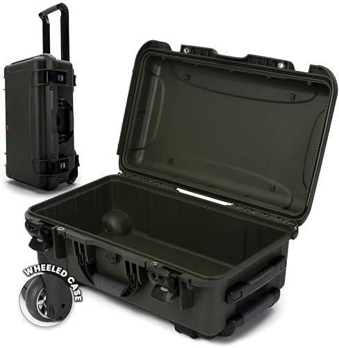 NANUK 935 – Wasserdichter Hartschalenkoffer für Kameras (leer), 56 x 36 x 23 cm – Staubdicht und stoßfest, Handgepäck (Oliv)