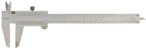 Mitutoyo 530-312CAL Messschieber mit Kalibrierung, Zoll/Metrisch, Edelstahl, 0-150 mm Reichweite, 0,02 mm und 0,03 mm Skala, -0,03 mm Genauigkeit, 40 mm Backentiefe.