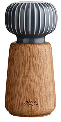 Kähler Mühle H14 cm Hammershøi handlich dänisches Design Gewürzmühle, anthrazit grau