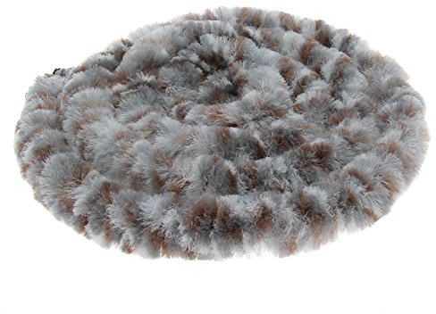 Narbonne Accessoires Rideaux de Porte Chenille : Tricolore Marron/Blanc/Gris 56 x 185 cm