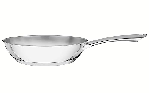 Tramontina Padella UNA Ø 24 cm, 2,1 litri, in acciaio inox per tutti i piani cottura, resistente al forno