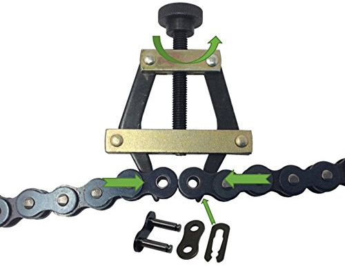 Daoeeu High-Strength Roller Chain Connecting Puller for Motorcycle, Bicycle, Go-Kart, ATV Chains – Fits #25, #35, #41, #50, #60, 415H, 428H, 520, 530