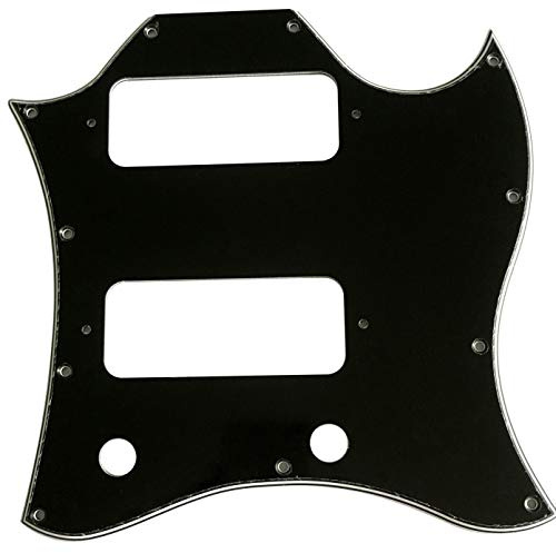 Passend für P90-SG Style Full Face Style Gitarre Pickguard (4-lagig, schwarz)