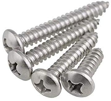 BOZONLI M2 Mini Vis à Bois Cruciformes Auto-taraudeuses à Tête Ronde, Vis de Réparation Auto-taraudeuses (M2×10mm,100 pcs)