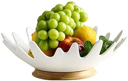 BHBXZZDB Bol à Fruits Corbeille à Fruits Style Moderne Bol à Fruits Bol de Rangement Assiette à Fruits en céramique Assiette à Fruits Fruits Veg Basket Bowl Banane Cintre Étagère Rack Stockage pour l