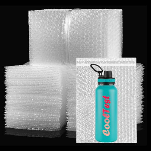 EPHECH 50PCS 6 x 10 Self-Seal Clear Bubble Cushioning Wrap Bag, Double Wall Shockproof Bubble Pouches Bag Protective Storage for Moving, Shipping, Packing and Storage