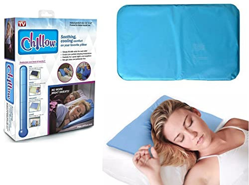 Chillow Cooling Sleeping Pad Restful Therapy Cushion Improving Pillow Relaxing Muscle Cool Jelly Mat