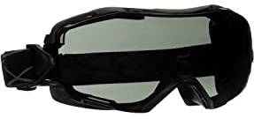3M GoggleGear 6000 Heltäckande skyddsglasögon, svart ram, Scotchgard Anti-dim-beläggning (kunder), grå ruta, GG6002SGAF-BLK-EU, 10 per förpackning