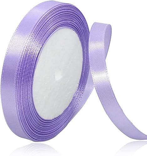 IMSOLDECOR Satinband Helles Lila 10mm, 23m Geschenkband für Hochzeit