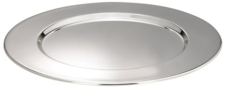 H.Bauer jun. Platzteller versilbert 30 cm rund - eleganter Chargerteller aus Metall, anlaufgeschützt, edler Deko Teller für Hochzeit, Festtafel & Event