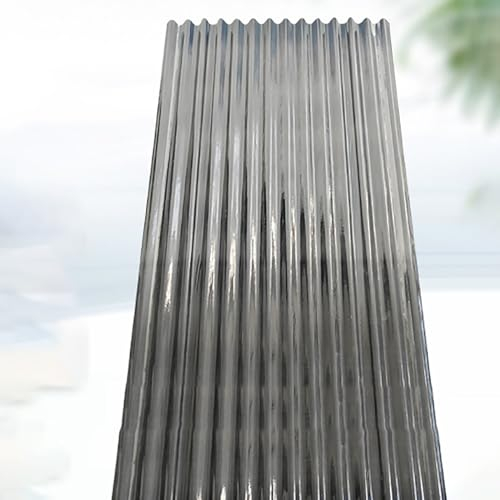 FRP-Wellplatte, 2mm 5pcs Wellbahn Dachbleche, FRP-Tages Lichtplatten, Sonnenschutz-Profilblech, Für Das Ersetzen Auf Carport Vordach Gewächshaus, Schlagfestigkeit/Wärmedämmung Dachpaneele(35*31in)