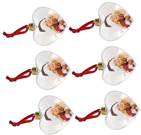 ORFOFE Hängende 6 Stück Fotorahmen Ornamente Festliche Partydekorationen Hängendes Fotodekor Einzigartiges Design