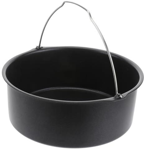 SHOWERORO Panier Accessoire Friteuse à Air Avec Poignée Moule à Gâteau Et Pizza Antiadhésif Ustensile Cuisine Pour Maison Et Cuisson Polyvalente