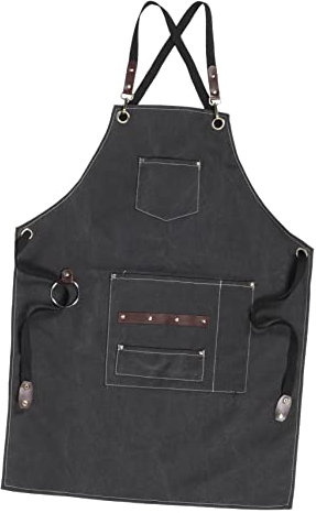 Ciieeo Arbeitsschürze Für Friseure Mit Taschen – Salon-accessoires Für Damen – Friseurschürze Für Frauen – Canvas-schürze Für Stylisten