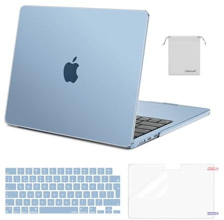 MOSISO Coque Compatible avec MacBook Air 13 Pouces M5 M4 M3 M2 2026-2022