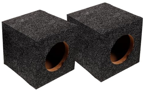 HOLIDYOYO Box Per Altoparlanti Per Auto Adatto Per Subwoofer Porta Realizzato in Legno Migliora La Qualità Audio e Crea Un Esperienza Di Ascolto Coinvolgente