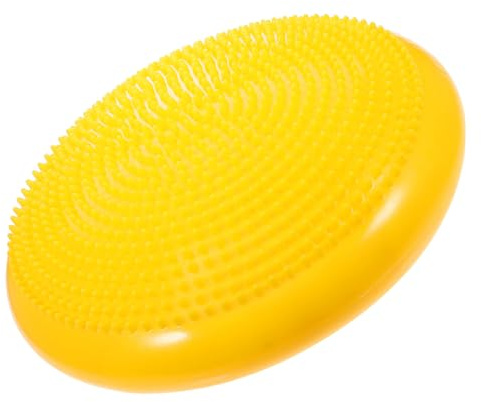 HONITANO Aufblasbares Wackelbrett Balancekissen Extra mit Handpumpe für Stabilität Verbesserung Körperhaltung und Rückenschmerzen Linderung Gelb Zufällige Farbe Zufällige Farbe