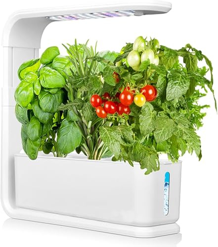 Sistema di Coltivazione Idroponica con Luce di Coltivazione A LED Smart Herb Indoor Garden Garden Kit Plants Germition Kit Timer Automatico Altezza Fino A 13,4 per Cucina Home Office