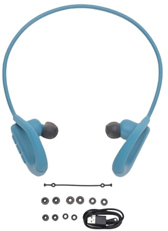 Topiky Cuffie per Nuoto con Conduzione Ossea, Cuffie Auricolari Bluetooth 5.4 a Prova di Acqua IPX8 con modalità Lettore MP3, Auricolari Wireless per Allenamenti e Funzionamento