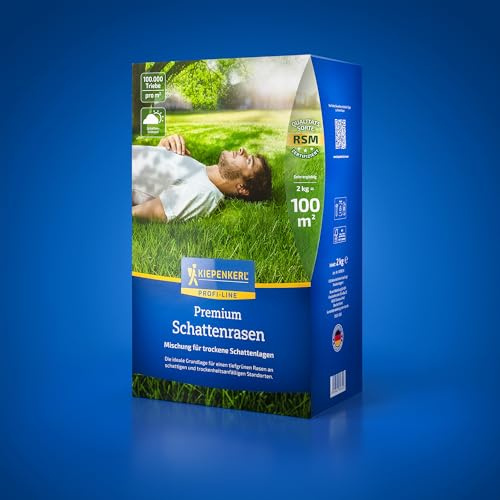 Kiepenkerl Schattenrasensamen Royal 1089034, Rasensaat | Für schattige Bereiche, Schattentoleranz, Grassamen, Rasenteppich