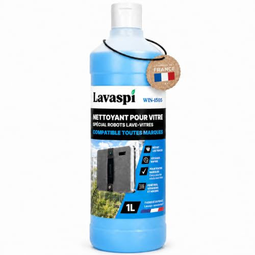 Lavaspi Produit Nettoyant Pour Robot Lave-Vitres, Compatible Toutes Marques - Ultra Concentré - WIN 1505