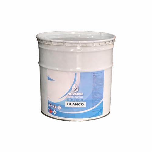 Pintura para piscinas al clorocaucho. Color Blanco. Envase de 15 litros - NOVAPÍN