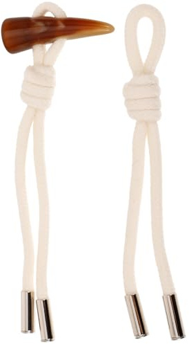 WRITWAA 1 Paar Abnehmbare Retro Horn Knebelknöpfe für Mantel und Mantelkleidung Dekorative Multifunktionale Stoffknöpfe zum Annähen zum Nähen und Stricken