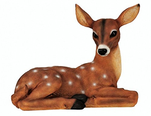 Großes Kitz Reh Figur für Haus und Garten 44 cm x 35 cm (bxh) Rehkitz