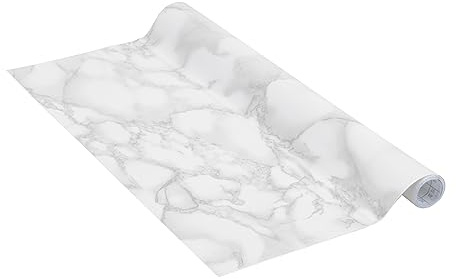 Venilia Klebefolie | Marmor Grau Marmoroptik Grau | 90 cm x 2,1 m, Stärke 95μ | Selbstklebende Möbel-Folie, Dekofolie, Tapete, Küchenfolie | ohne Phthalate | Made in EU