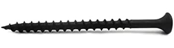 MR SCREWS #8 x 3 Drywall Screws 100PCS Coarse Thread Wood Screws 1 LBS Flat Truss Head Self Tapping Screws Black Phosphate Coated Stainless Fast Self Tapping LZDRY-009