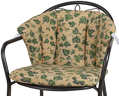 KETTtex 2455 Auflage für Royal Garden MWH Sessel Elegance gelb Efeu Sitzpolster (ohne Stuhl)