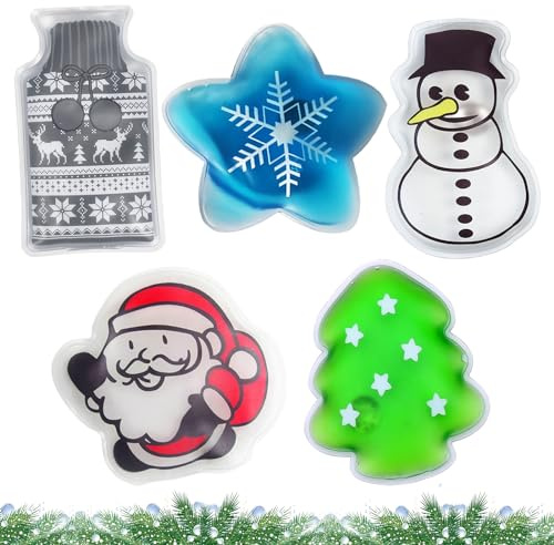 Handwärmer, 5 Stück Taschenwärmer, Handwärmer Kinder, Taschenwärmer Knicken Wiederverwendbar, Hand Wärmer, Handwärmer für Warme Finger im Herbst Winter, Taschenwärmer Handwärmer in Wintermotive