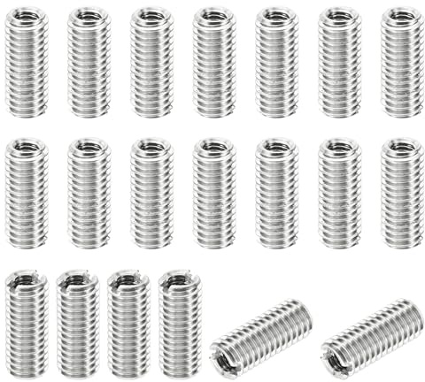 PATIKIL 20Stk Gewinde Adapter Hülse Reduzier Mutter M5x0.8 Männlich auf M3x0.5 Weiblich Reparatur Einsatz Mutter Schraube Reduzierer Edelstahl Befestiger 12mm