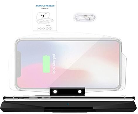 Maciun Fahrzeug Smart Hud Display - Smartphone Display Projektor Halterung | Wiederverwendbare Auto Handyhalterung mit Bildreflektion für Auto Navigation