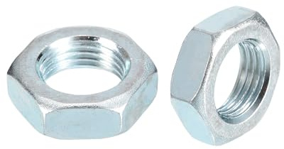 METALLIXITY 20 Stück Sechskantmuttern M16x1,5mm Maschinen silberweiß | Befestigungselemente, aus Kohlenstoffstahl verzinkt, metrisches Feingewinde, für Heimwerkerreparaturen