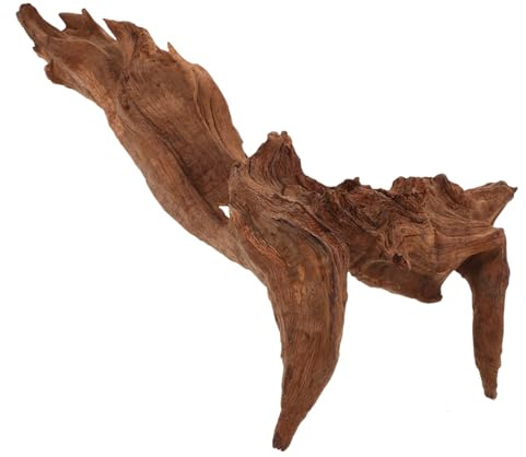 BESPORTBLE Natural Dead Wood Rhododendron Root Decoration for Aquarium Fish Tank Reptile Tank Supplies