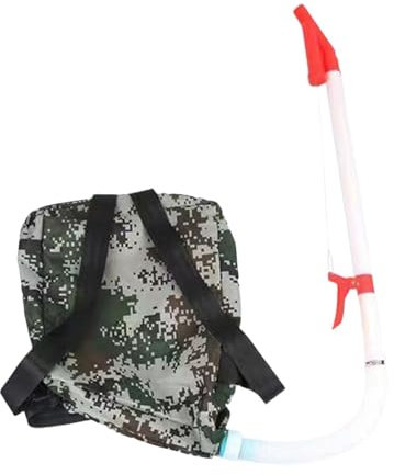 Folpus Spandiconcime Spandiconcime granulare Zaino Dispenser di fertilizzanti per Esterni, PVC Rosso