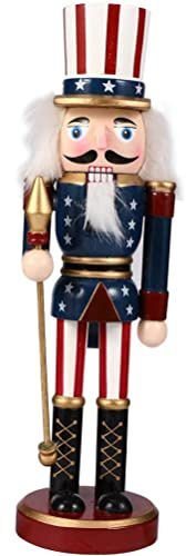 Itonash Soldados Cascanueces, Figuras Tradicionales De Cascanueces Navideñas De 25 Cm Soldado Pintado De Madera De Pino Premium para La Chimenea del Hogar Decoración De La Fiesta del