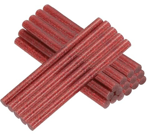 PATIKIL 4x0.27 Inch Hot Glue Sticks, 38 Pcs Hot Glue Gun Sticks Mini Hot Melt Adhesive Glue Stick for DIY Art Craft Repairs Festival Decoration, Deep Red