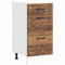 vidaXL Kitchen Base Cabinet/Sink Cabinet - Old Wood Engineered Wood - 40x46x81.5 cm - Adjustable Feet - Ample Storage