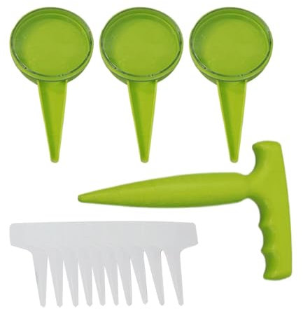 Garden Spacer Tool,14X Handheld Garden Seeder Sower - Multifunctional Gardening Spacer Tools Handheld Dibber And Widger For Bigger Harvests