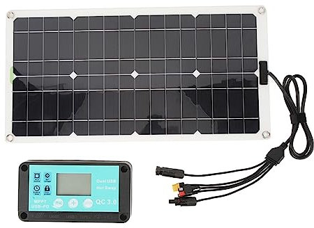 Solarlüfter, Solarpanel -Ladegerät 12V/24 V/48V Monokristalline Silizium, ABS -Solarpanel mit Solarpanel, Controller, Benutzerhandbuch Tragbare Solarmodule für eine Vielzahl von
