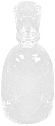 Alipis Decantador De Vidrio Botella De Vino Decorativa Decantador De Whisky Para Restaurante Forma De Pez Plano Material De Vidrio Para Licor y Vino
