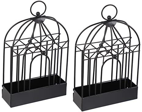 SOLUSTRE 2 Stück Mückenspulenhalter Brenner Citronella Räucherstäbchen Schmuck Räuchergefäß Räucherstäbchenhalter Schmuck Räucherstäbchenständer Gestell Black Schmiedeeisen