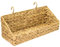 HMF Cesta colgante trenzada de jacinto de agua sostenible, cesta de almacenamiento para colgar, 40 x 15 x 15 cm