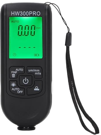 CYTGOUPER Digitales Lackschichtdickenmessgerät Kfz, Lackmessgerät Auto mit 0-2000 µm Messbereich, µm/mm/mils, Lackdickenmessgerät für Auto mit Ultrahochpräzise Sonde für Autolackdicken