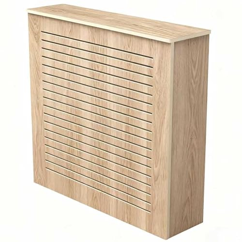 Cache-Radiateur Armoire, Cache Chauffage Avec Grille Ventilée Cache, Murale Chauffage Avec Étagère De Rangement Pour Salon Salle De Bain(90x90x20cm/35.4x35.4x7.8in)