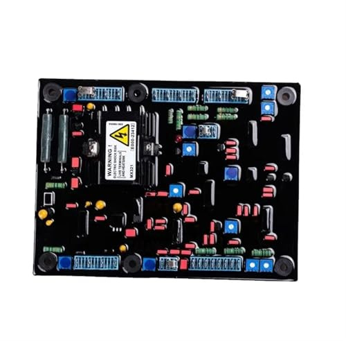 BJWVHGGE MX321 Regolatore di Tensione Automatico Trifase Gruppo elettrogeno Parti di Ricambio Stabilizzatore Pannello di Controllo(MX321 Red Capacitor)