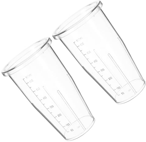 MOLUCKFU 2 Pezzi Tazze del Blender da 650ml in PC con Scala Precisa, Ricambio Frullatore Compatibile, Facili da Pulire per Frullati e Bevande